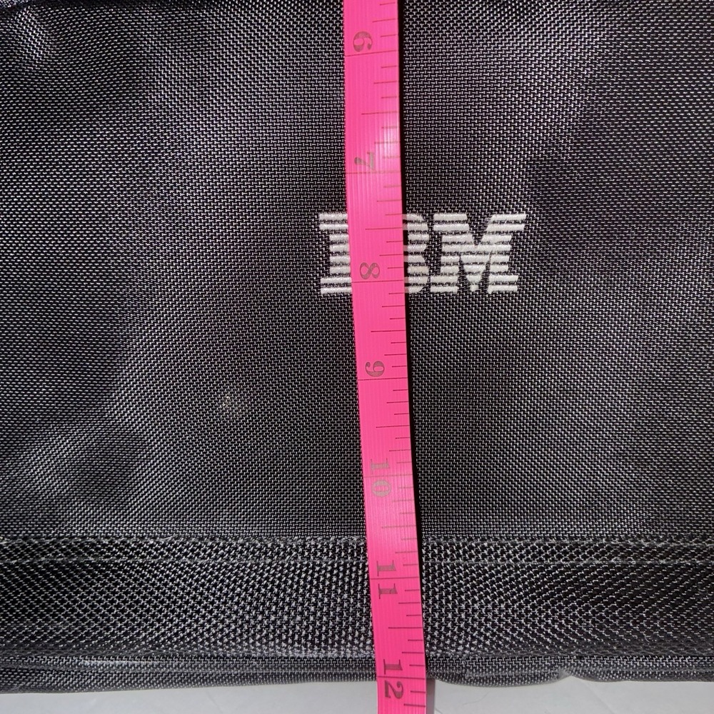 Vintage Black Nylon IBM Laptop Briefcase Messenger Bag - Picture 12 of 14